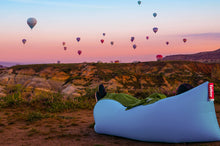 Load image into Gallery viewer, Fatboy Lamzac the Original Inflatable Lounger - Canyon with Hot Air Balloons
