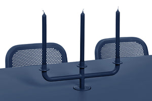 Fatboy Toni Candle Holder - Dark Ocean on a Toni Table with Candles