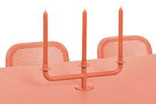 Load image into Gallery viewer, Fatboy Toni Candle Holder - Tangerine on a Toni Table with Candles
