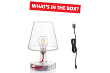 Load image into Gallery viewer, Fatboy Transloetje Table Lamp - Transparent What&#39;s Included
